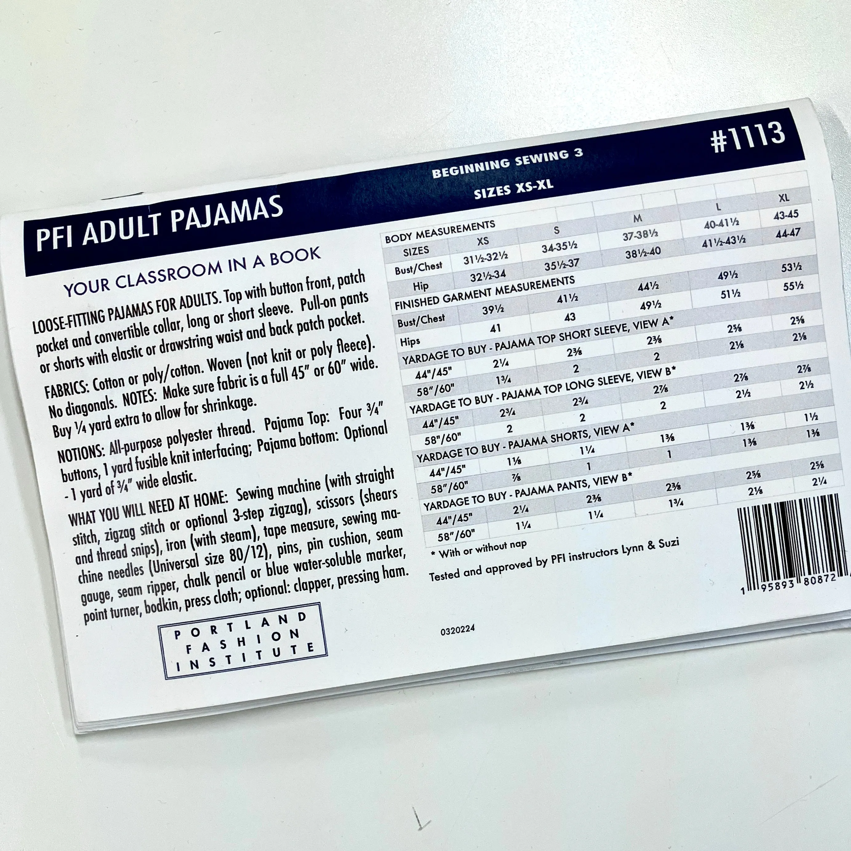 1113 Adult Pajamas