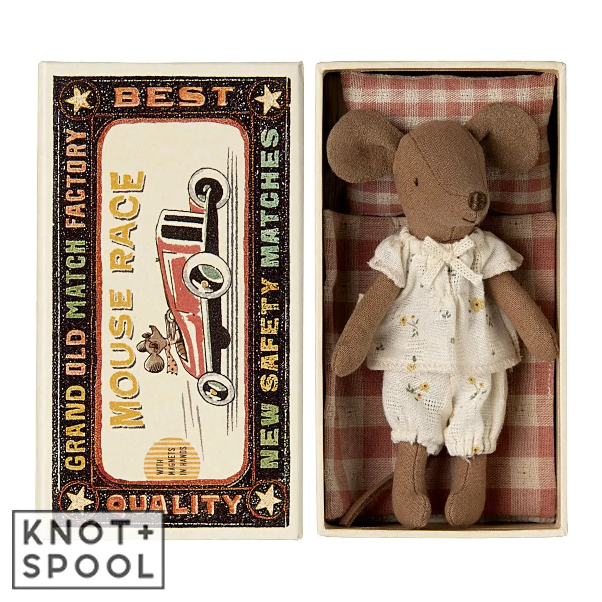 2024 Maileg Big Sister Mouse with Pajamas In Matchbox