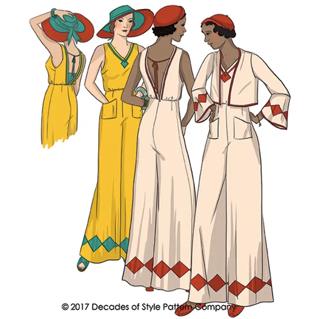 #3015    1930s Last Resort Beach PJs
