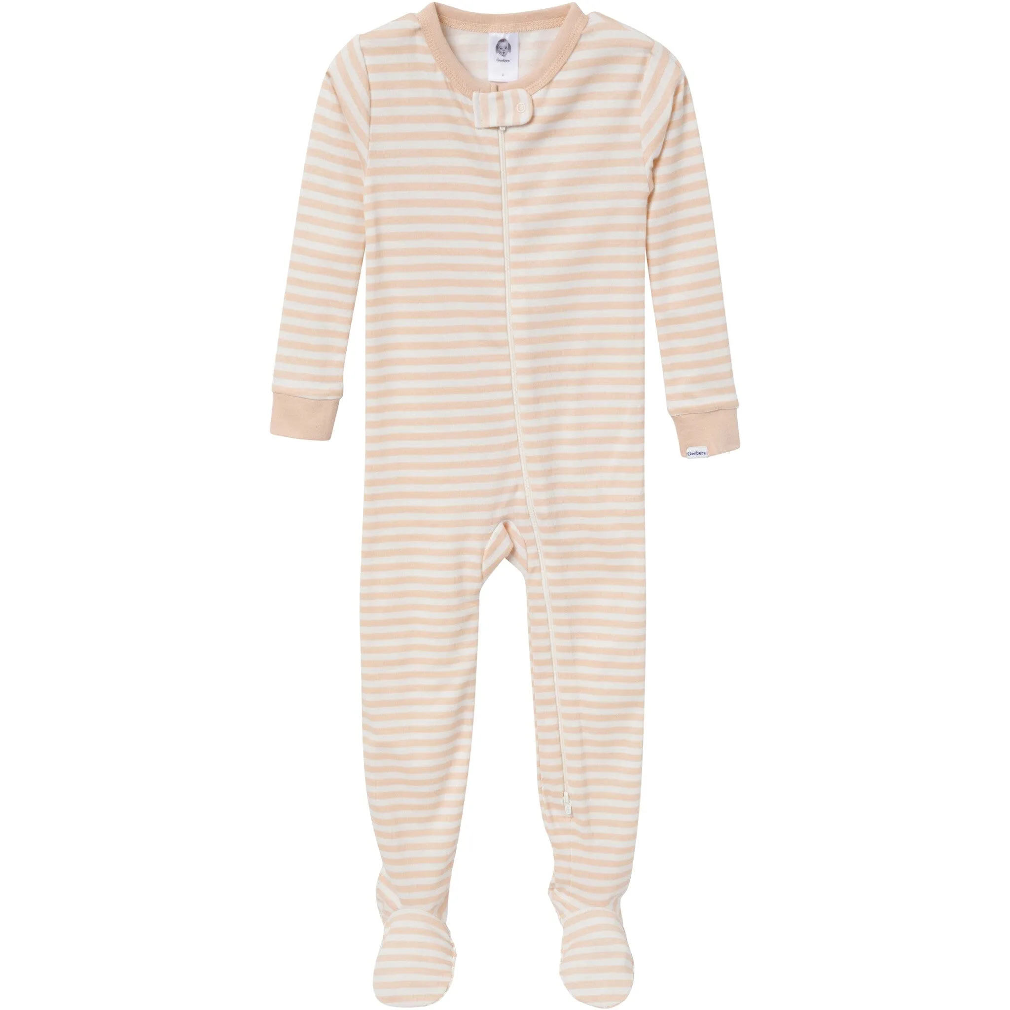 4-Pack Baby & Toddler Neutral Farm Snug Fit Footed Pajamas