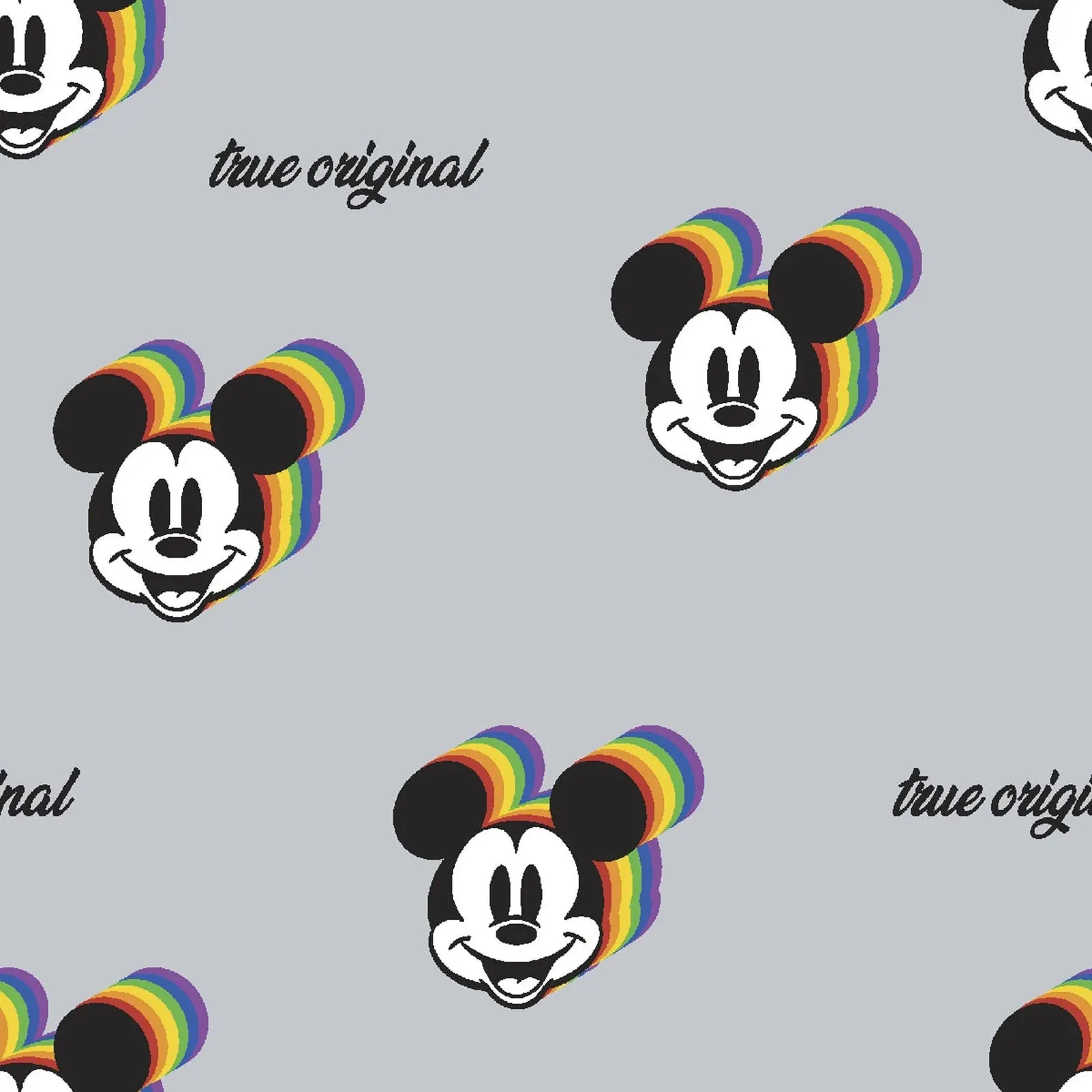 $45 Whole 8 Yard Flannel Bolt - Mickey Mouse Rainbow Flannel - Springs Creative