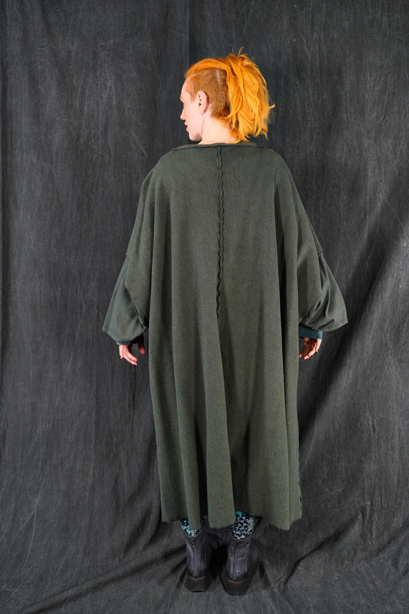 5295 Sherpa Kimono Black Olive Drab-U
