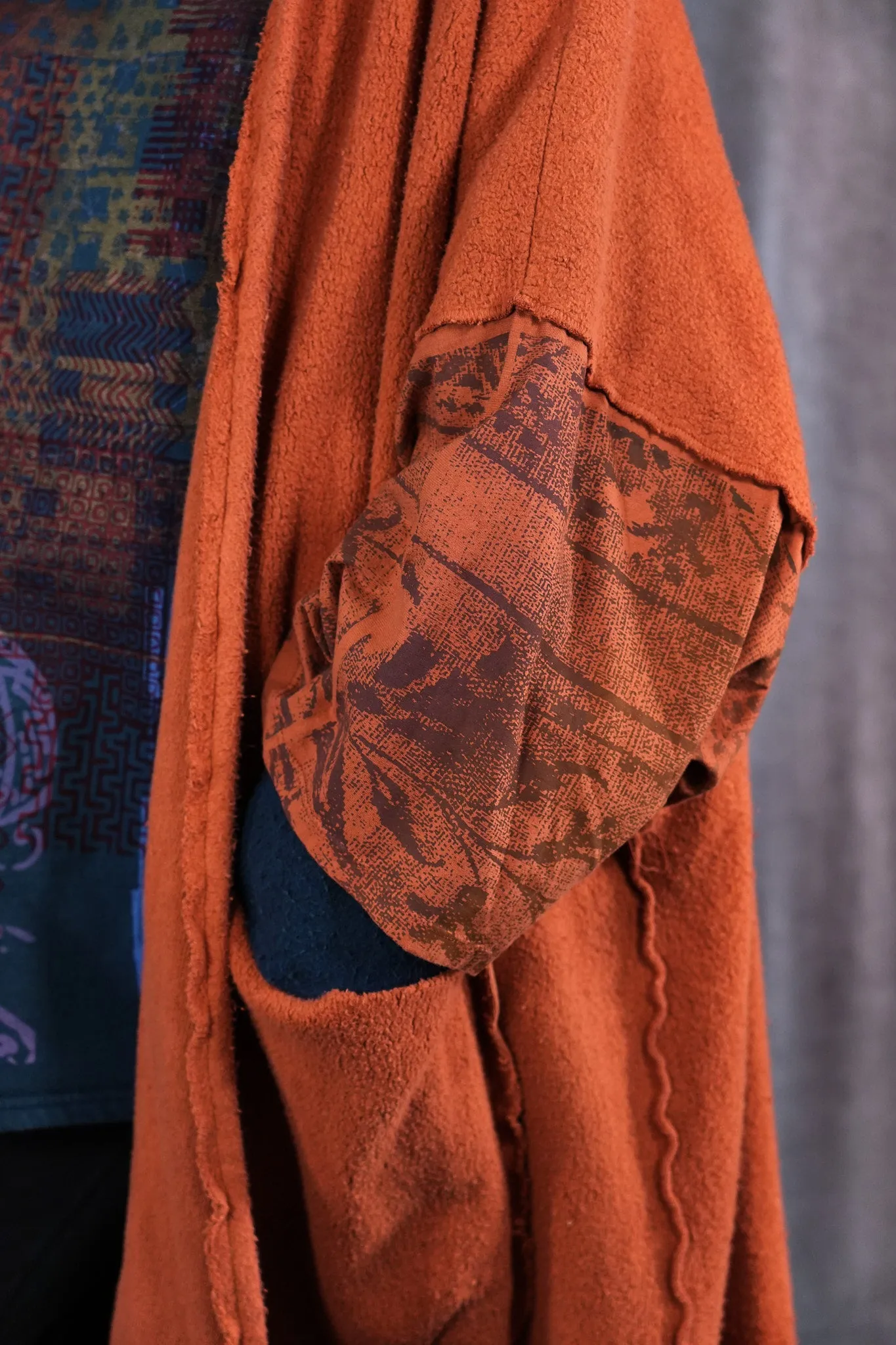 5295 Sherpa Kimono Ember-P