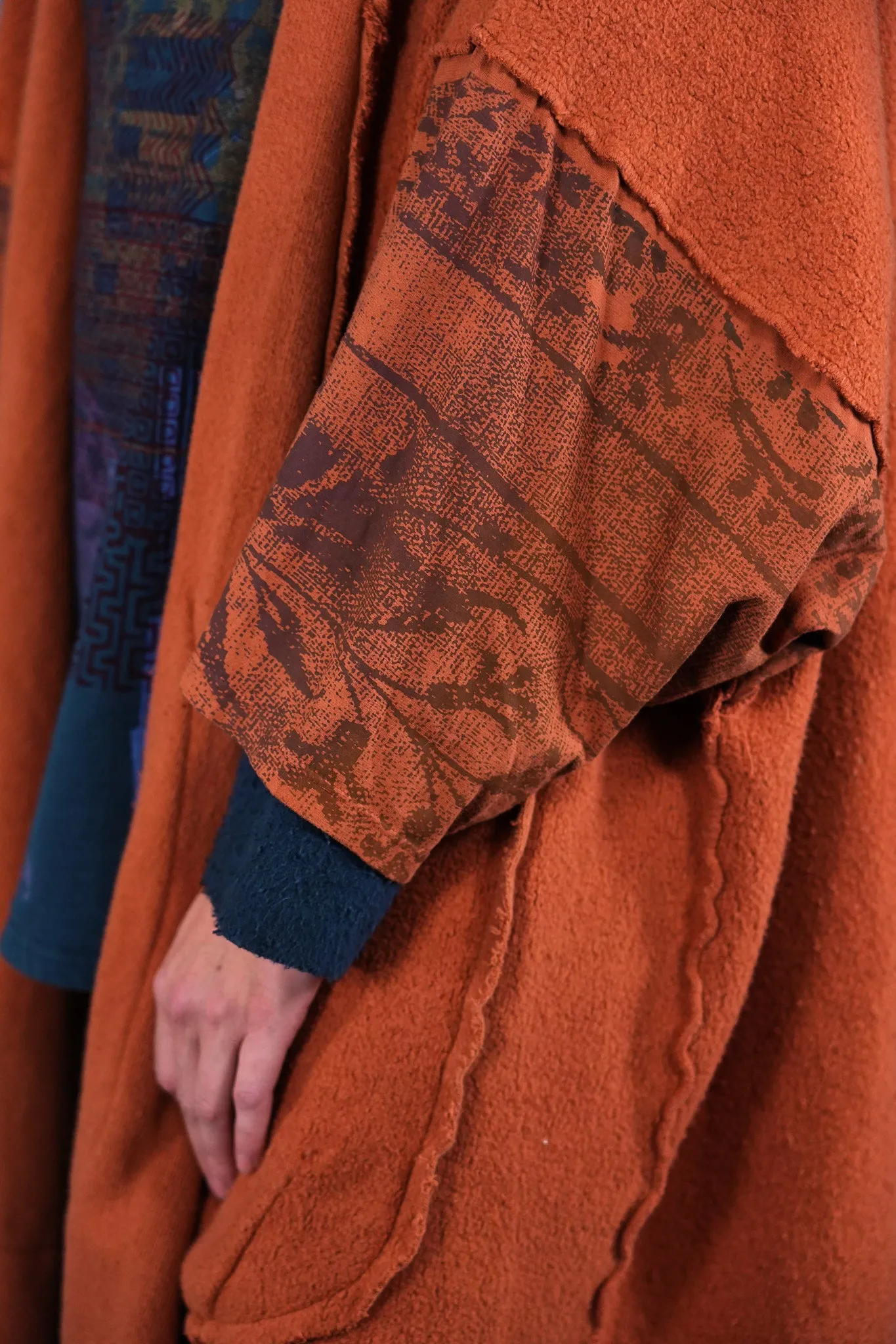 5295 Sherpa Kimono Ember-P