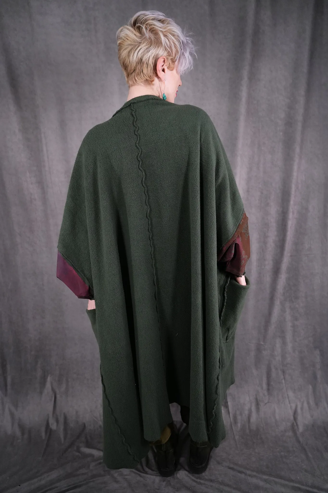 5295 Sherpa Kimono Forest-P
