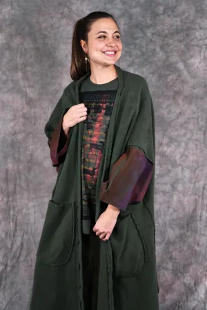 5295 Sherpa Kimono Forest-P