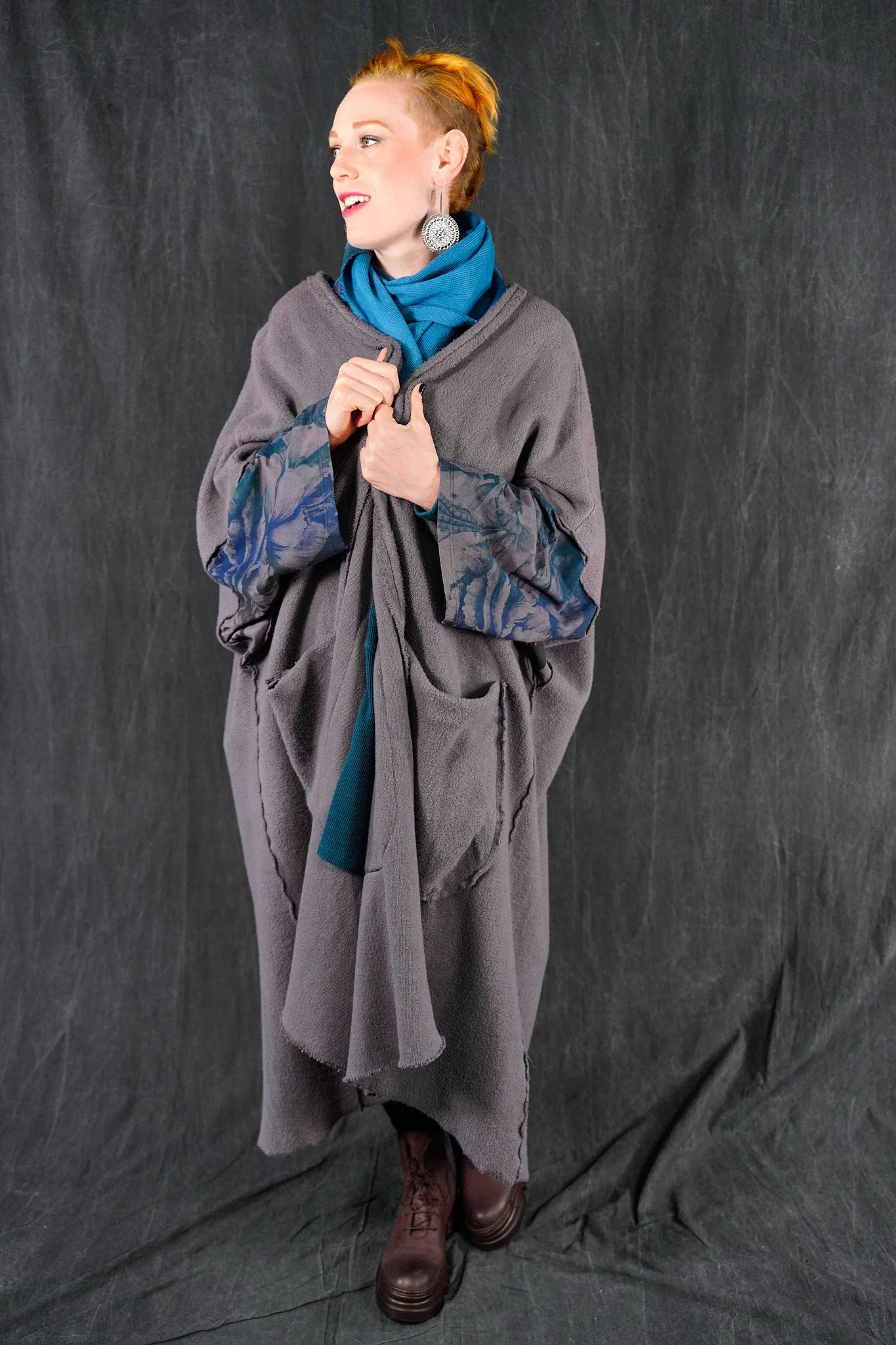 5295 Sherpa Kimono Metal-P