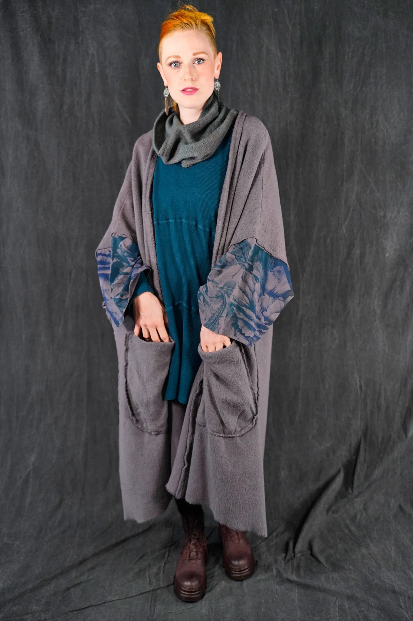 5295 Sherpa Kimono Metal-P