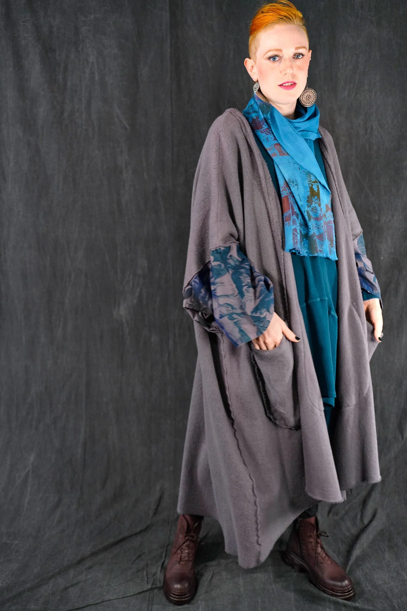5295 Sherpa Kimono Metal-P
