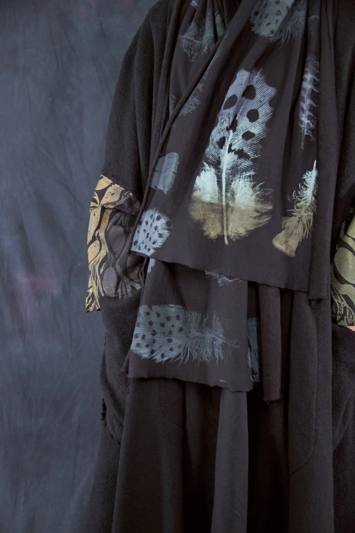 5295 Sherpa Kimono Noir-P