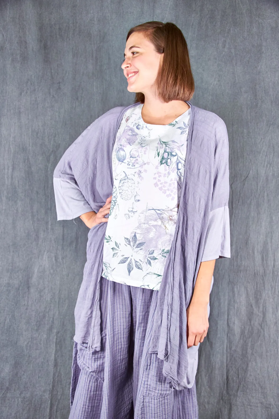 5309 Cabana Breeze Kimono Cardi Amethyst