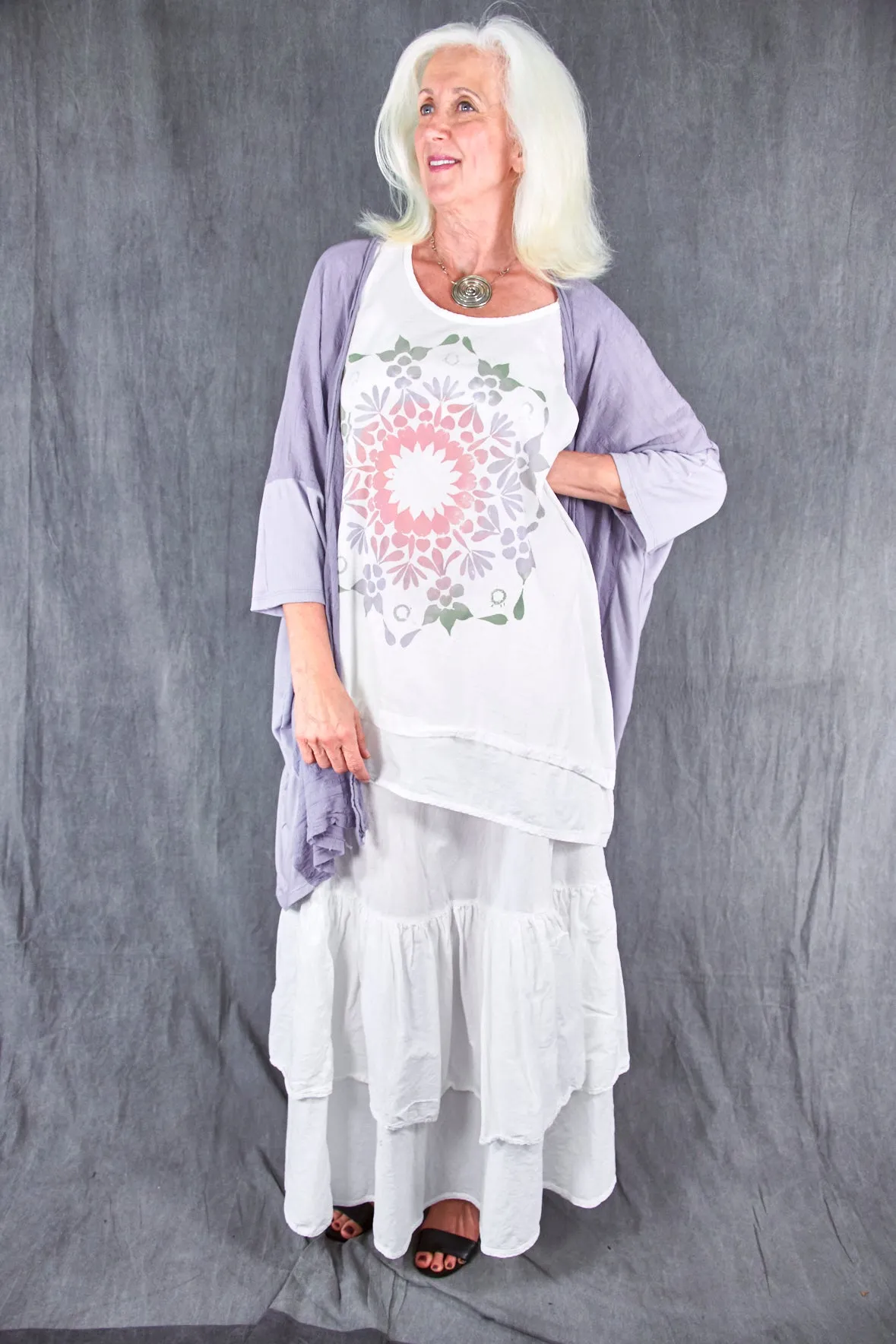 5309 Cabana Breeze Kimono Cardi Amethyst