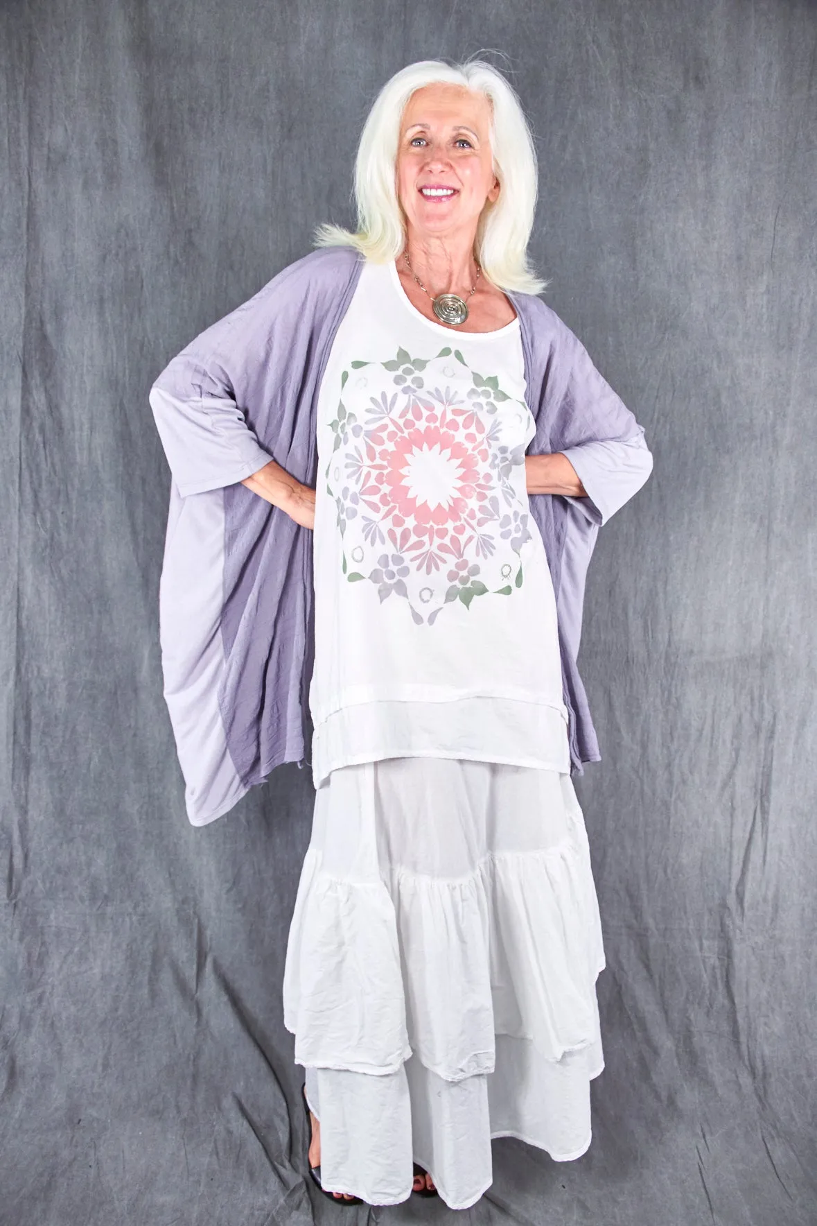 5309 Cabana Breeze Kimono Cardi Amethyst
