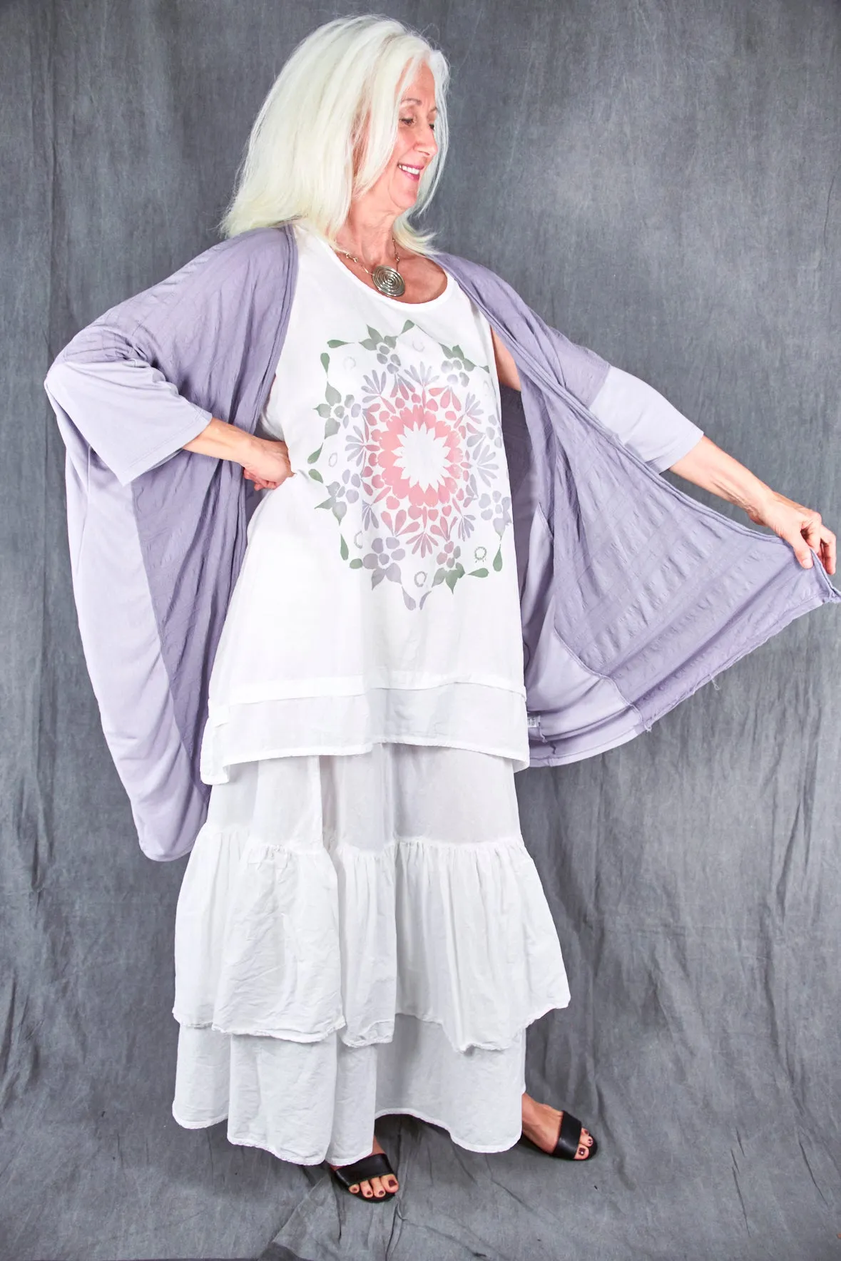 5309 Cabana Breeze Kimono Cardi Amethyst