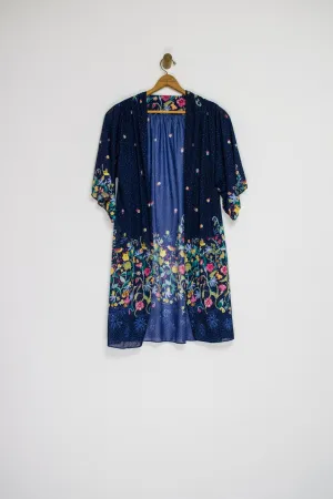 70’s FLORAL DUSTER