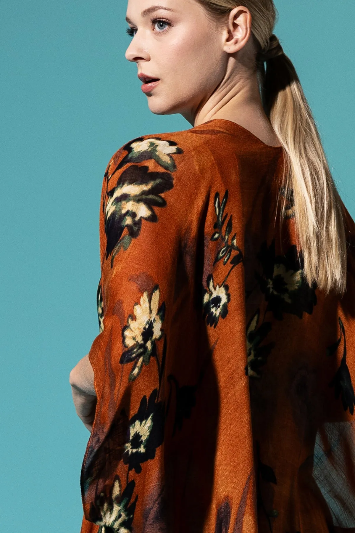 Airy Floral Kimono