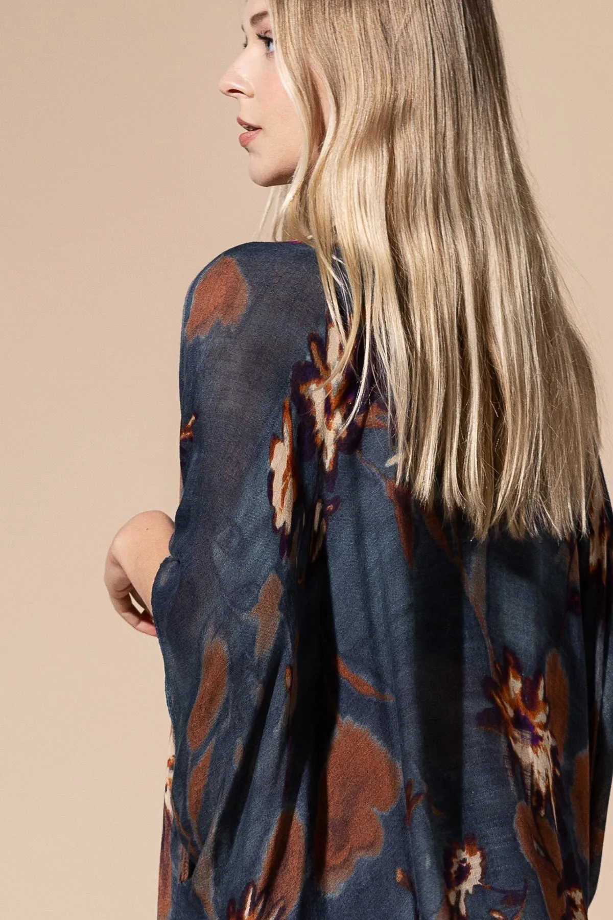 Airy Floral Kimono