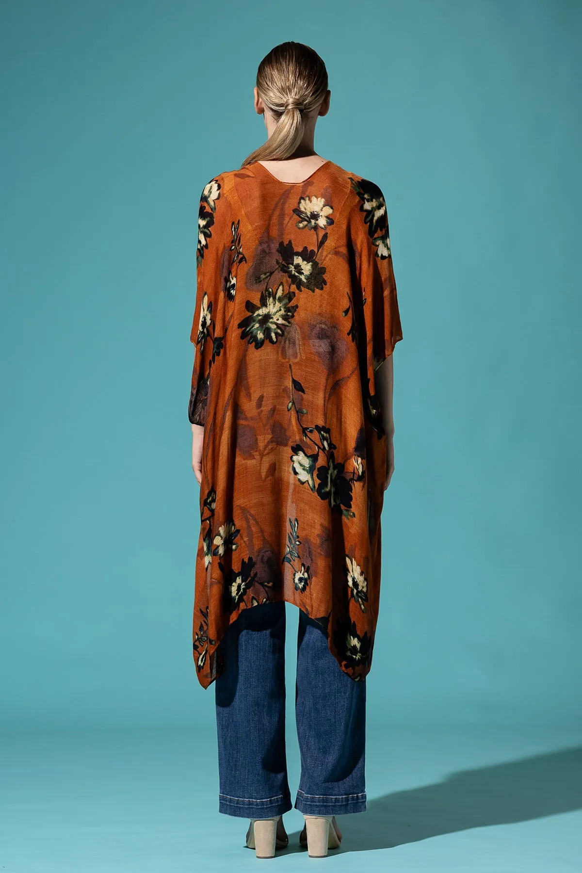 Airy Floral Kimono