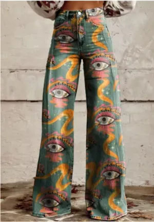 Aleysiah | Boho Spirit Wide-Leg Pants