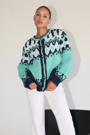 Alora Emerald Chunky Knit Sweater
