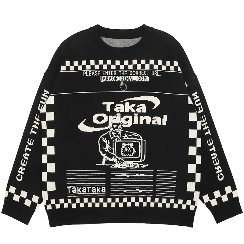 American Vintage Jacquard Chic Sweater