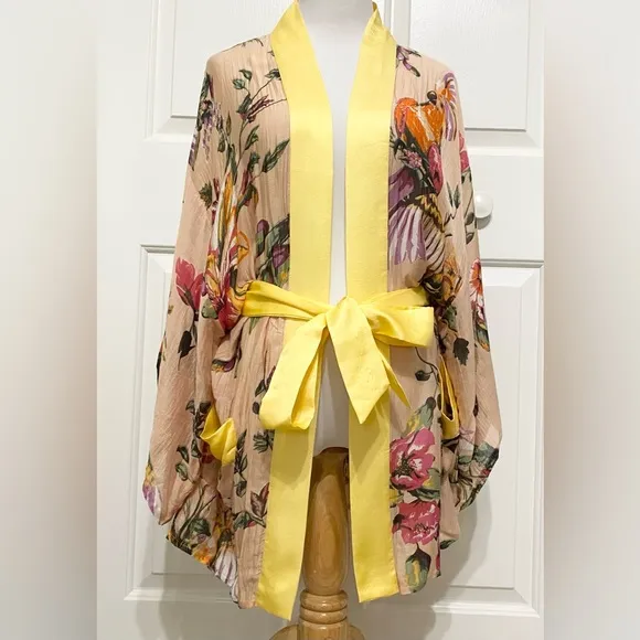 Aratta Silent Journey Floral Kimono Robe