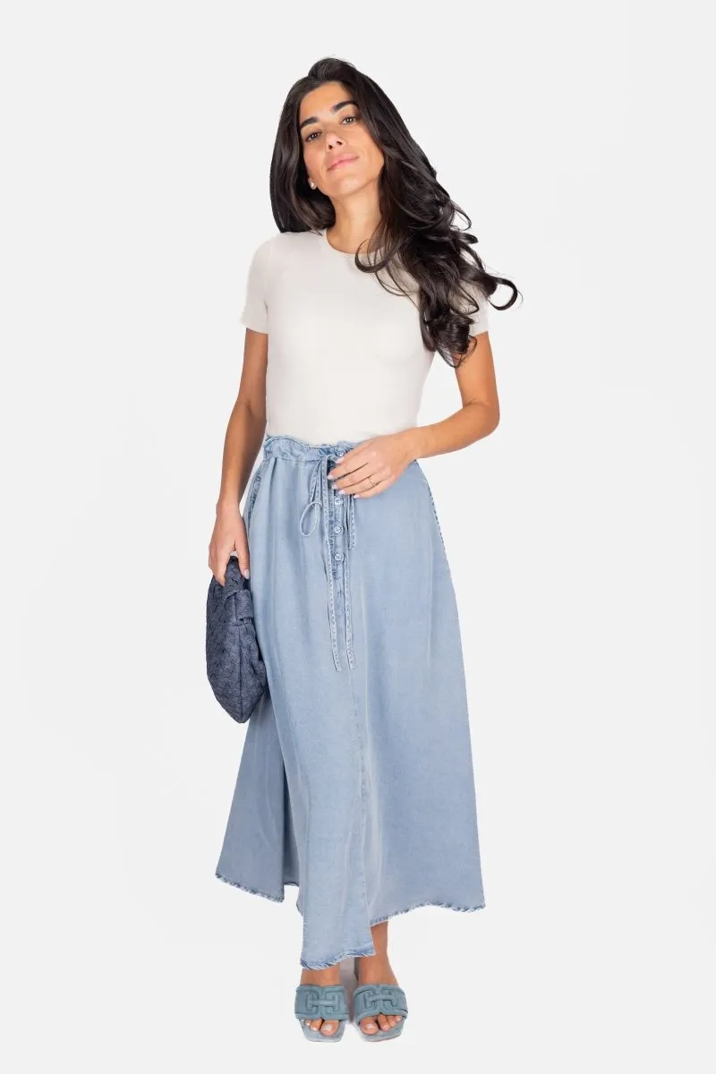 ARIYA SKIRT (CHAMBRAY)