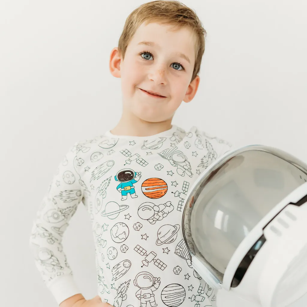 Astronaut Adventures Coloring Pajamas