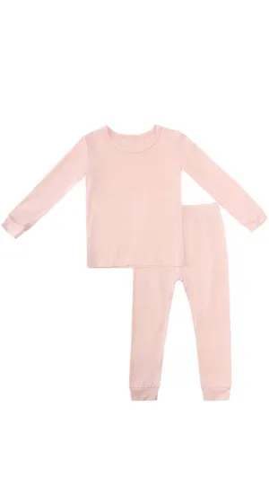 Bamboo Two Piece Pajamas In Peach