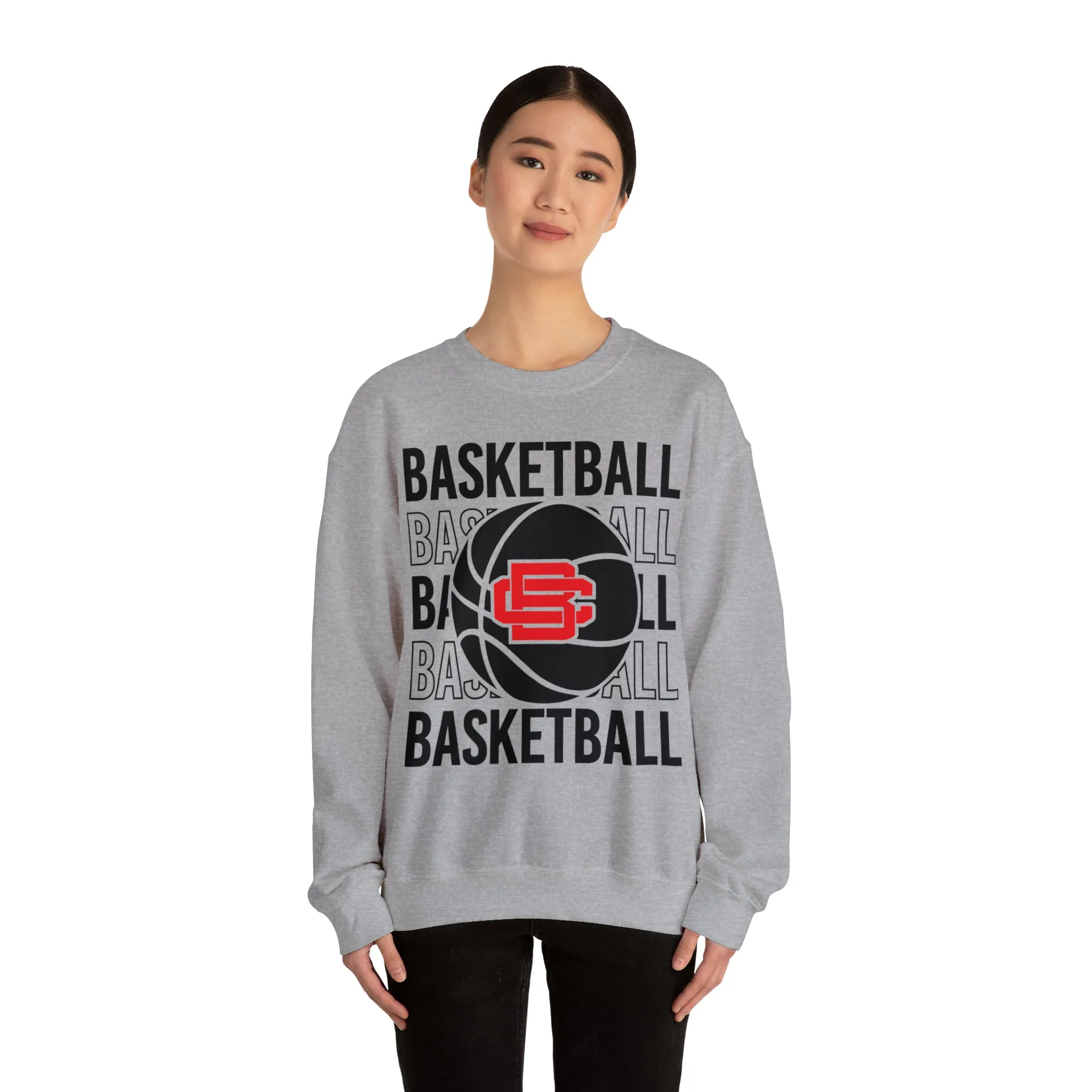 BC Braves Basketball Crewneck Sweatshirt