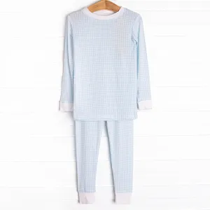 Bedtime Blues Bamboo Pajama Set, Blue