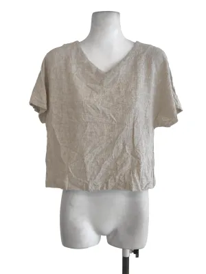 Beige Textured Top