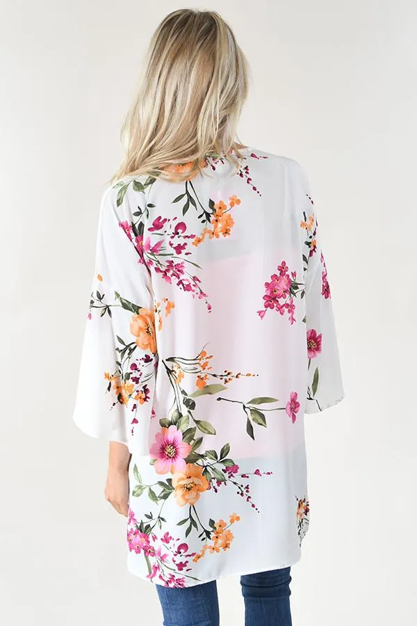 Big Dreams Floral Kimono
