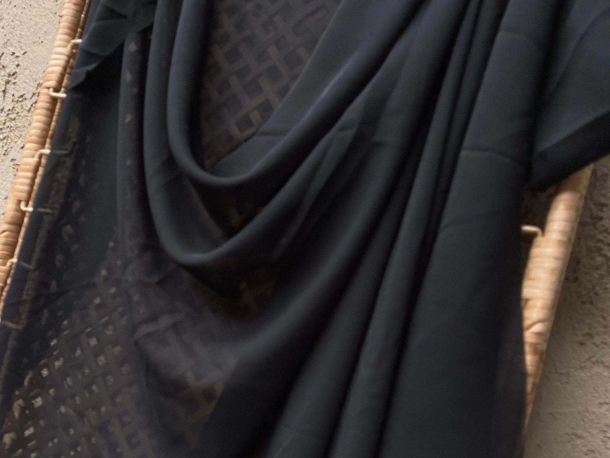 Black Chiffon Fabric