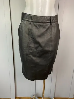 Black leather Reiss Skirts, 8