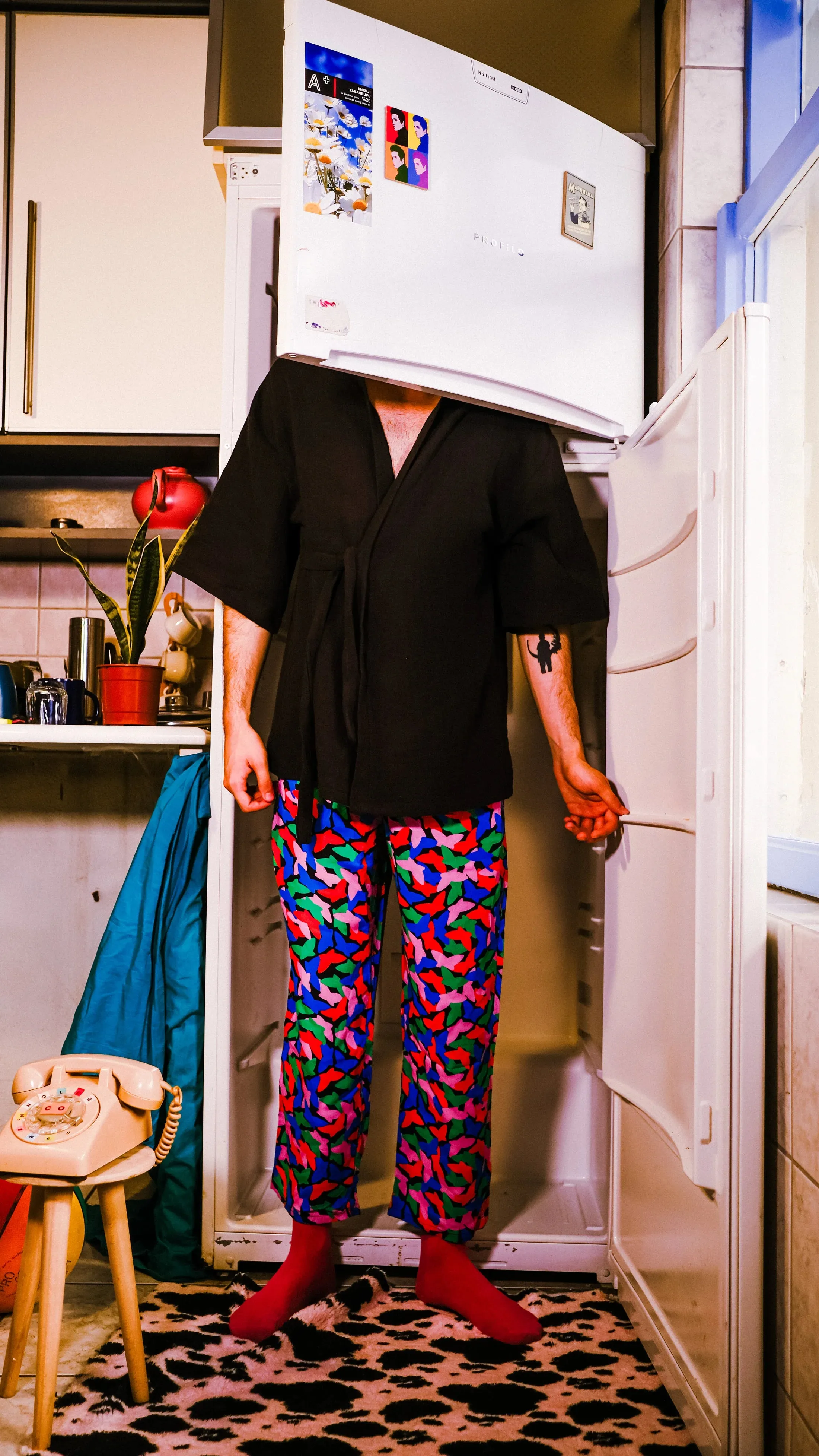 Black Muslin Kimono