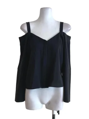 Black V Neck Blouse LB