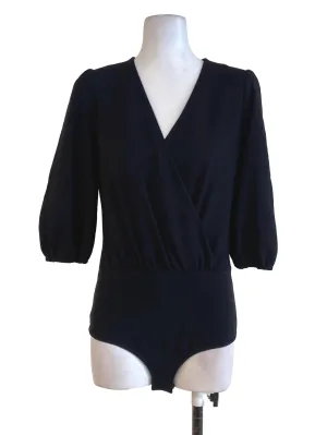 Black V Neck One Piece LB