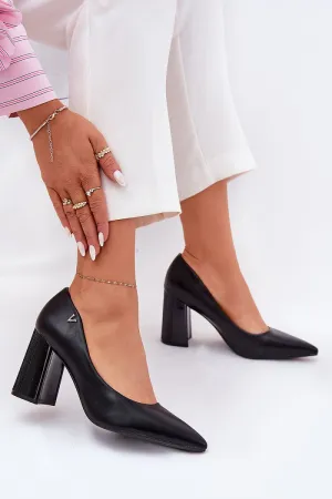 Block heel pumps Step in style