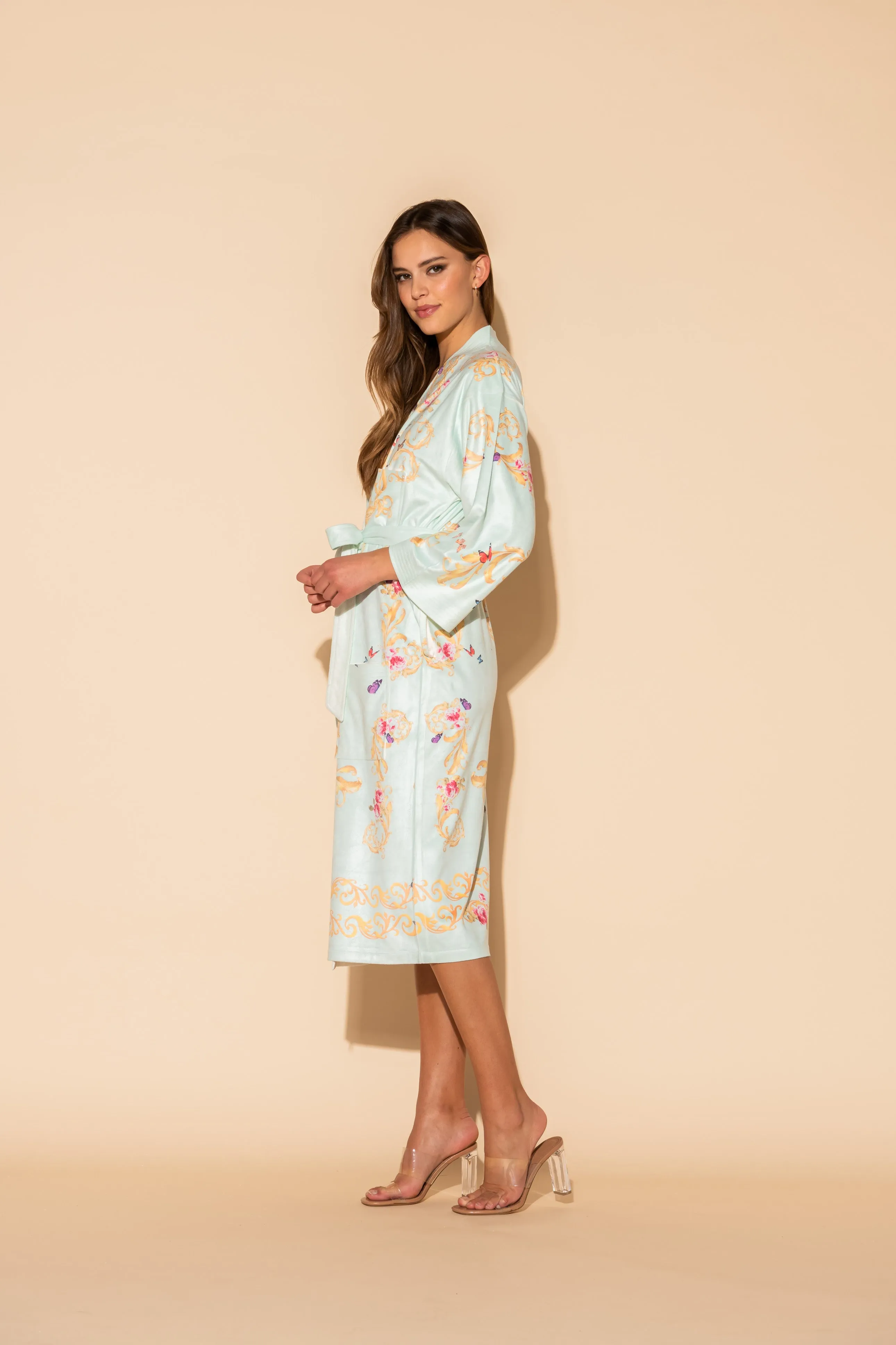 Blue Butterflies Kimono