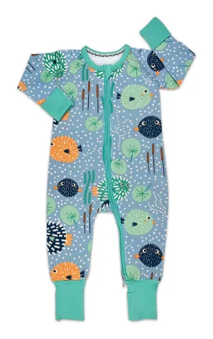 Blue Pufferfish PJs