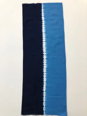 Blue Somewake Shibori Tenugui