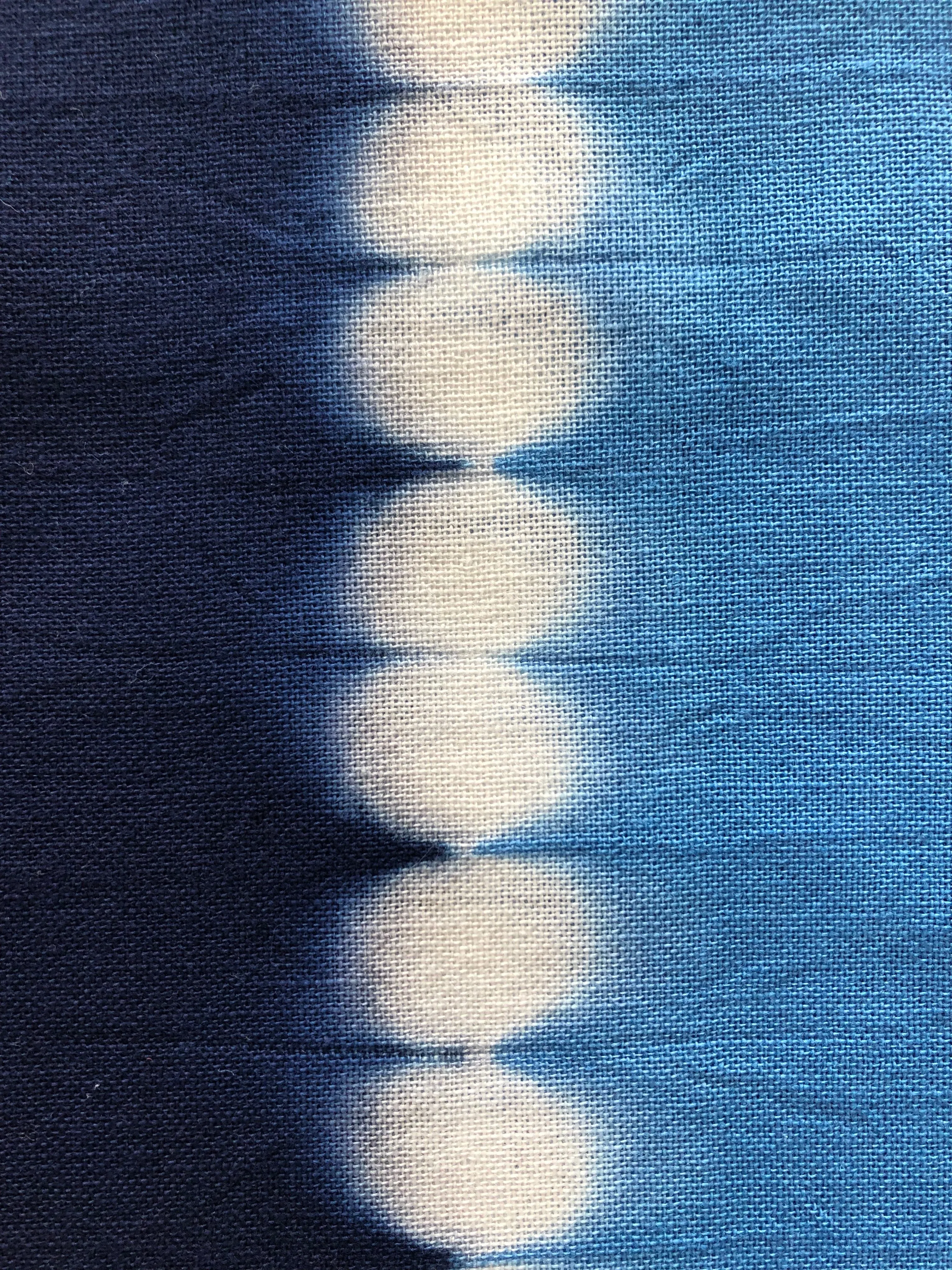 Blue Somewake Shibori Tenugui