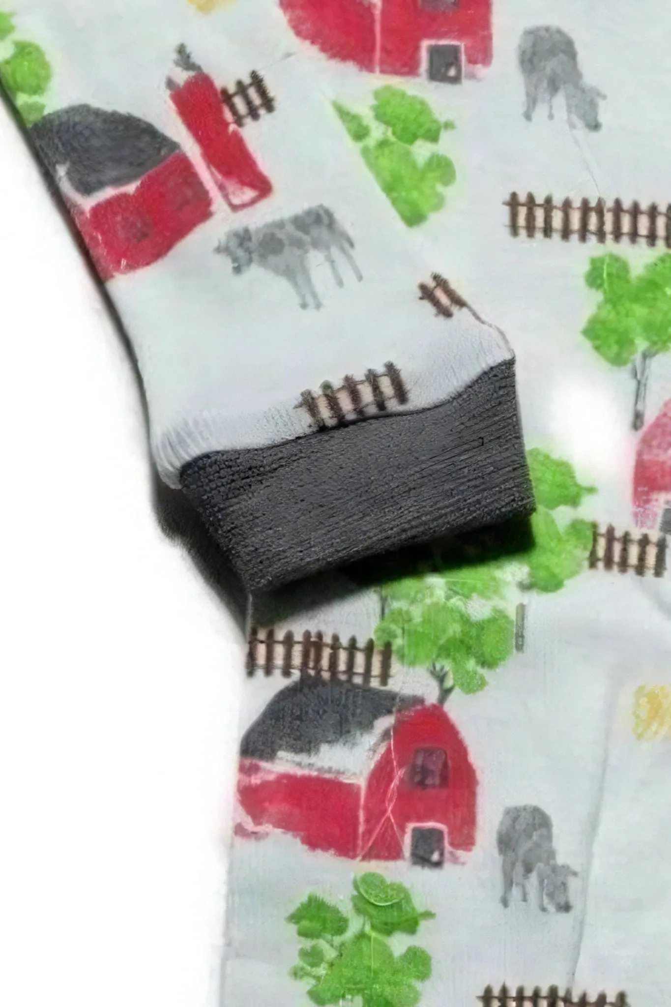 Boys' Burt's Bees Cozy Barnyard Organic Footie PJs