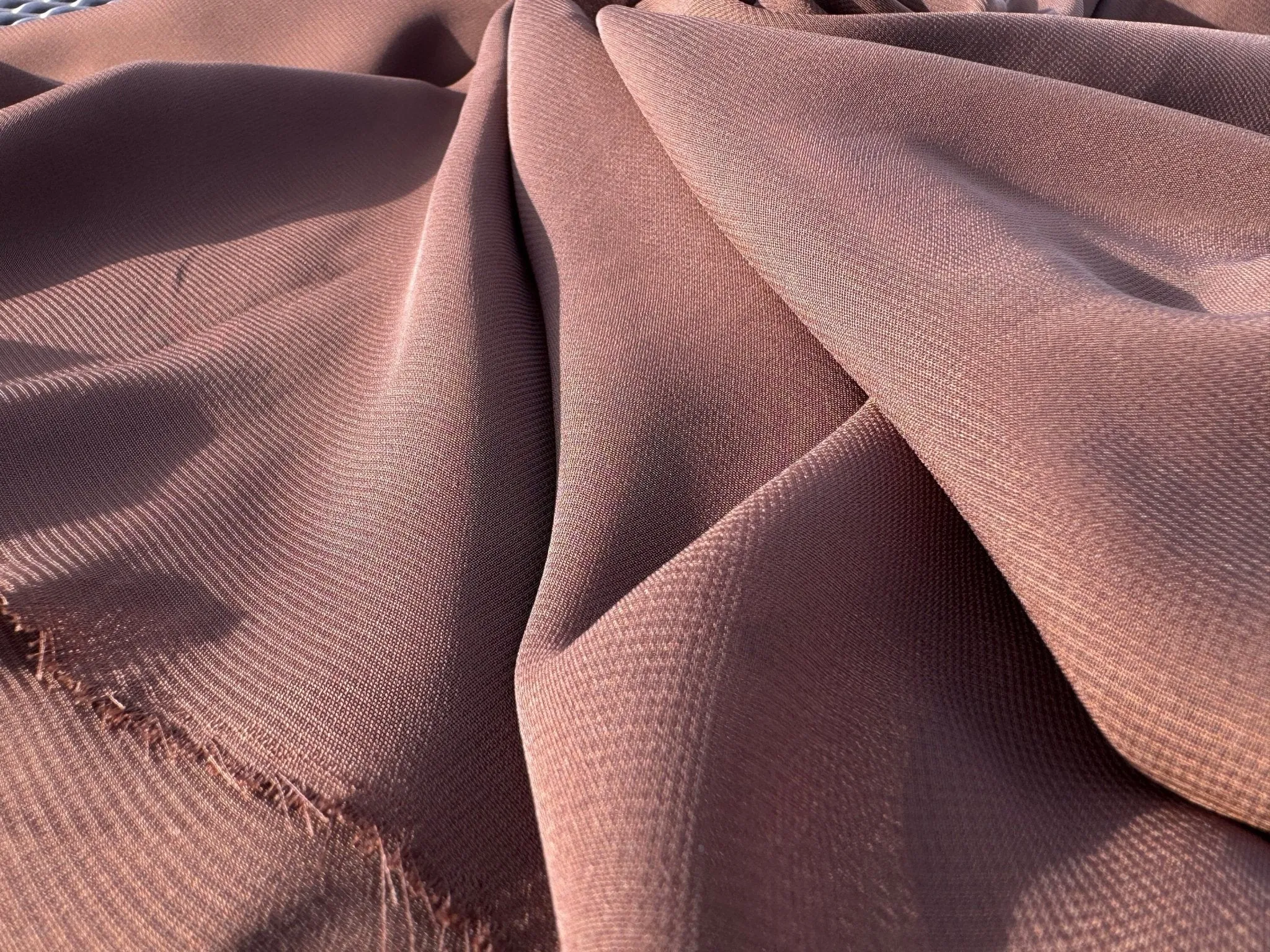 Brown Chiffon Fabric