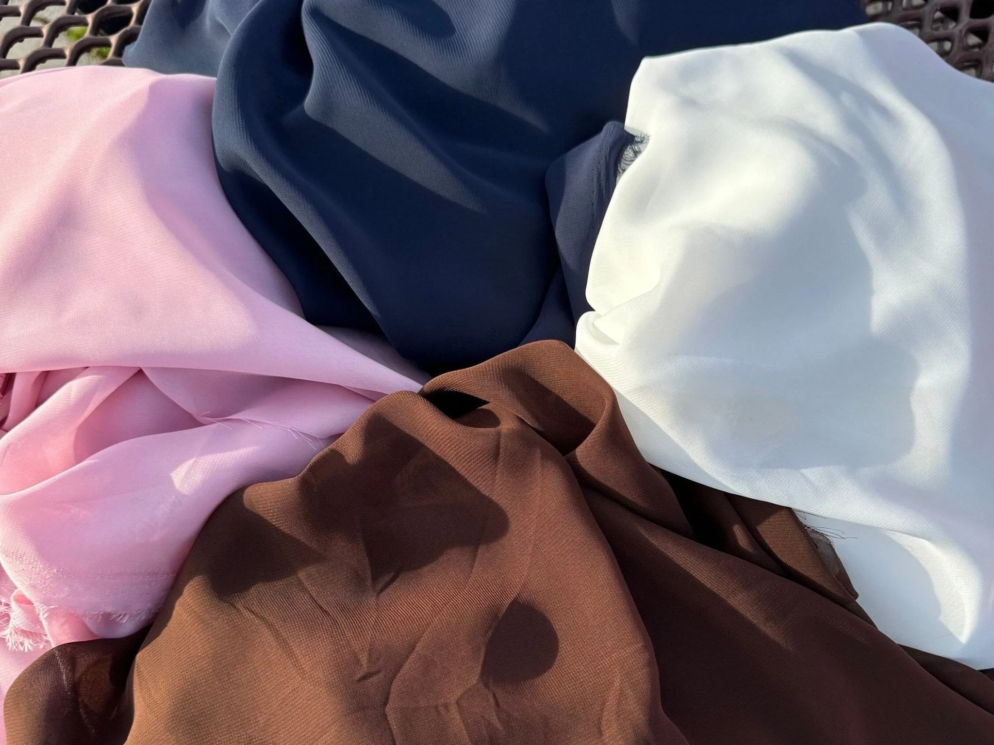 Brown Chiffon Fabric