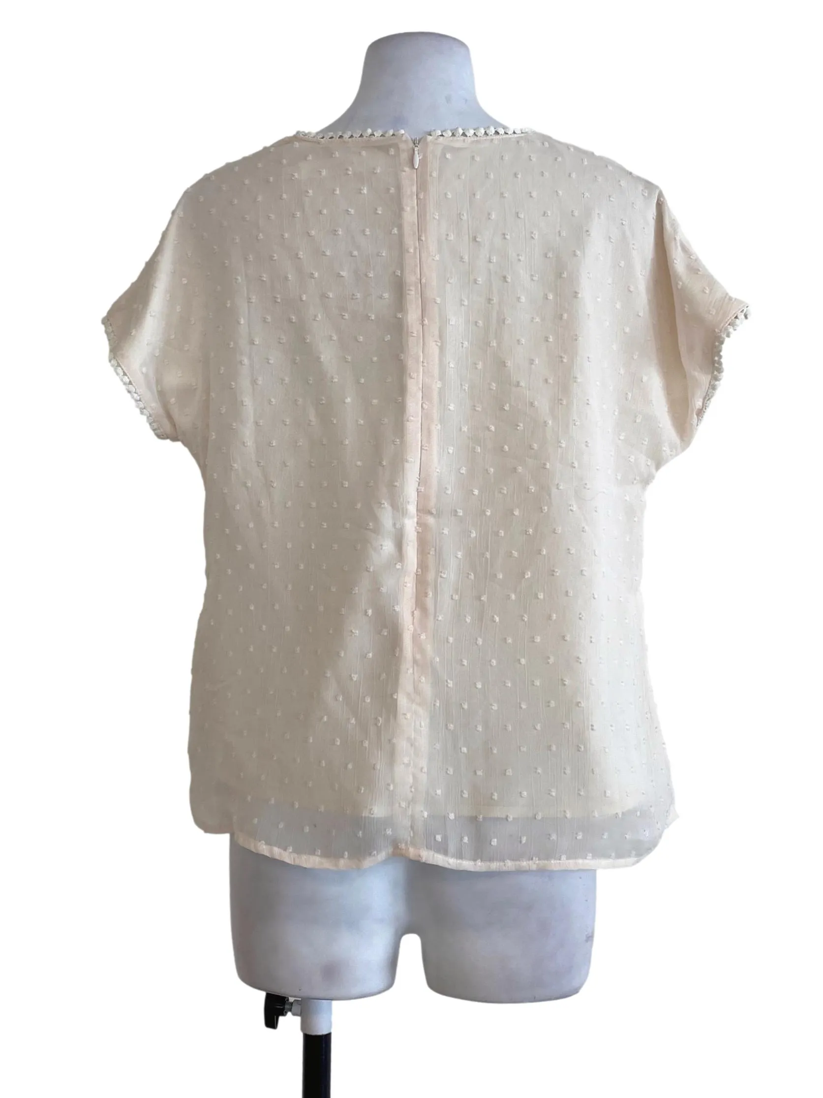 Buttermilk V Neck Blouse