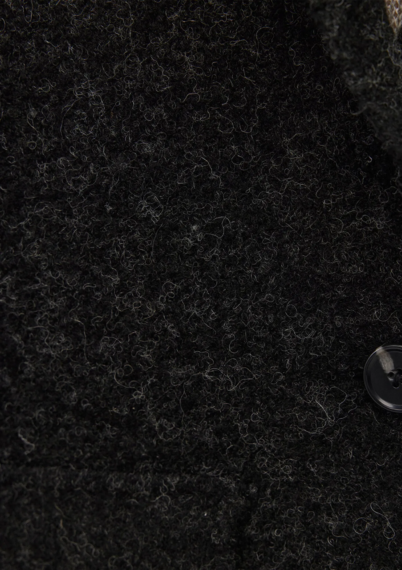 Buttoned Anthracite Hırka