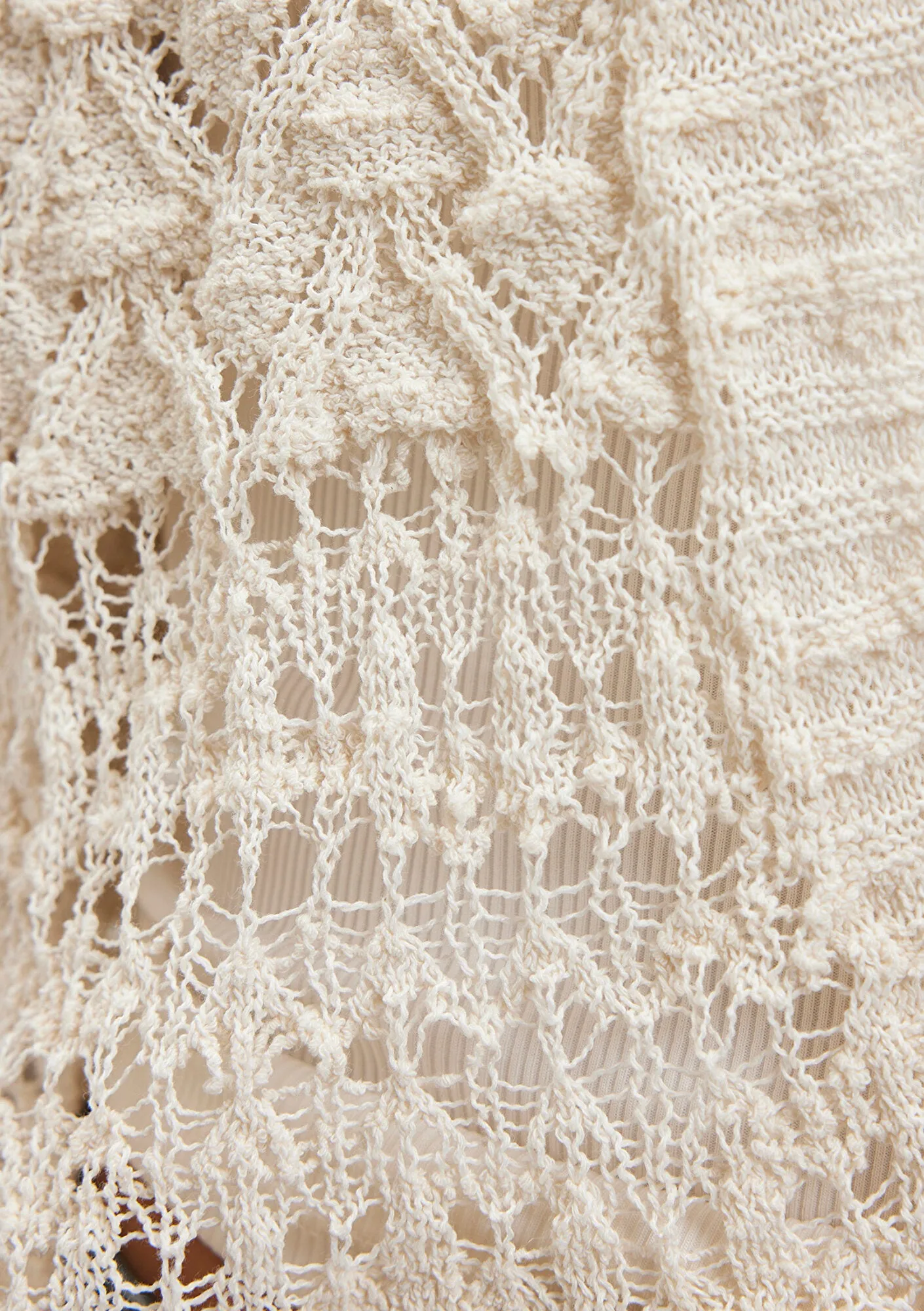 Buttoned Beige Cardigan