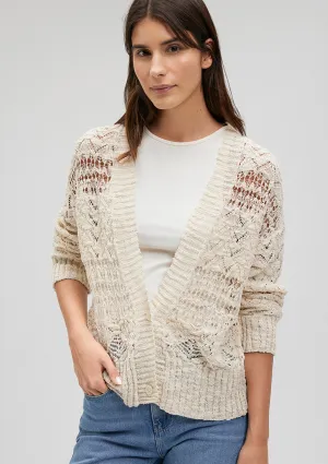 Buttoned Beige Cardigan